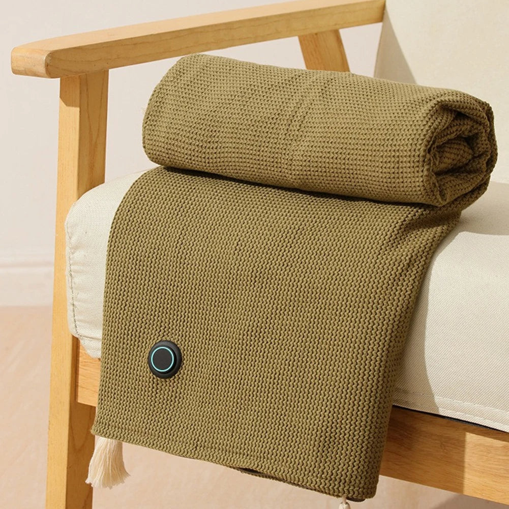 USB Heated Blanket Shawl — Portable Warmth, Wherever You Go