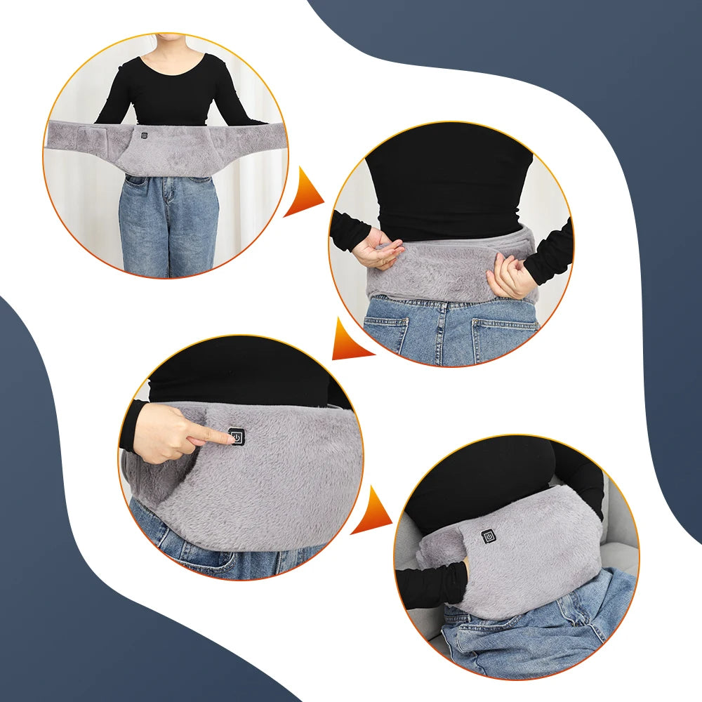 Electric Heating Waist Belt — Soothing Heat, Anytime Comfort